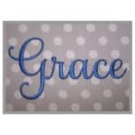 grace script embroidery font