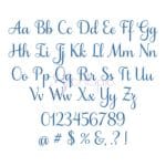 Grace Embroidery Font #5 - 1" 1.5" 2" 2.5" 3" 4" - Image 2