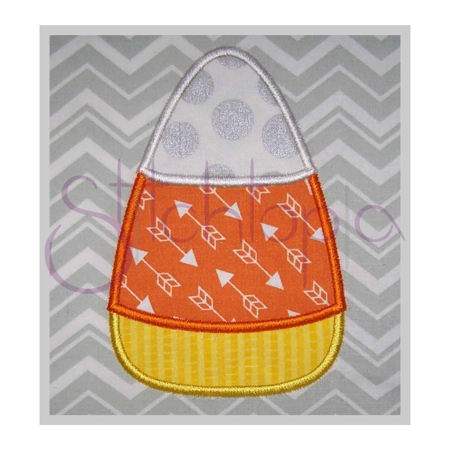 Halloween Candy Corn Applique Design