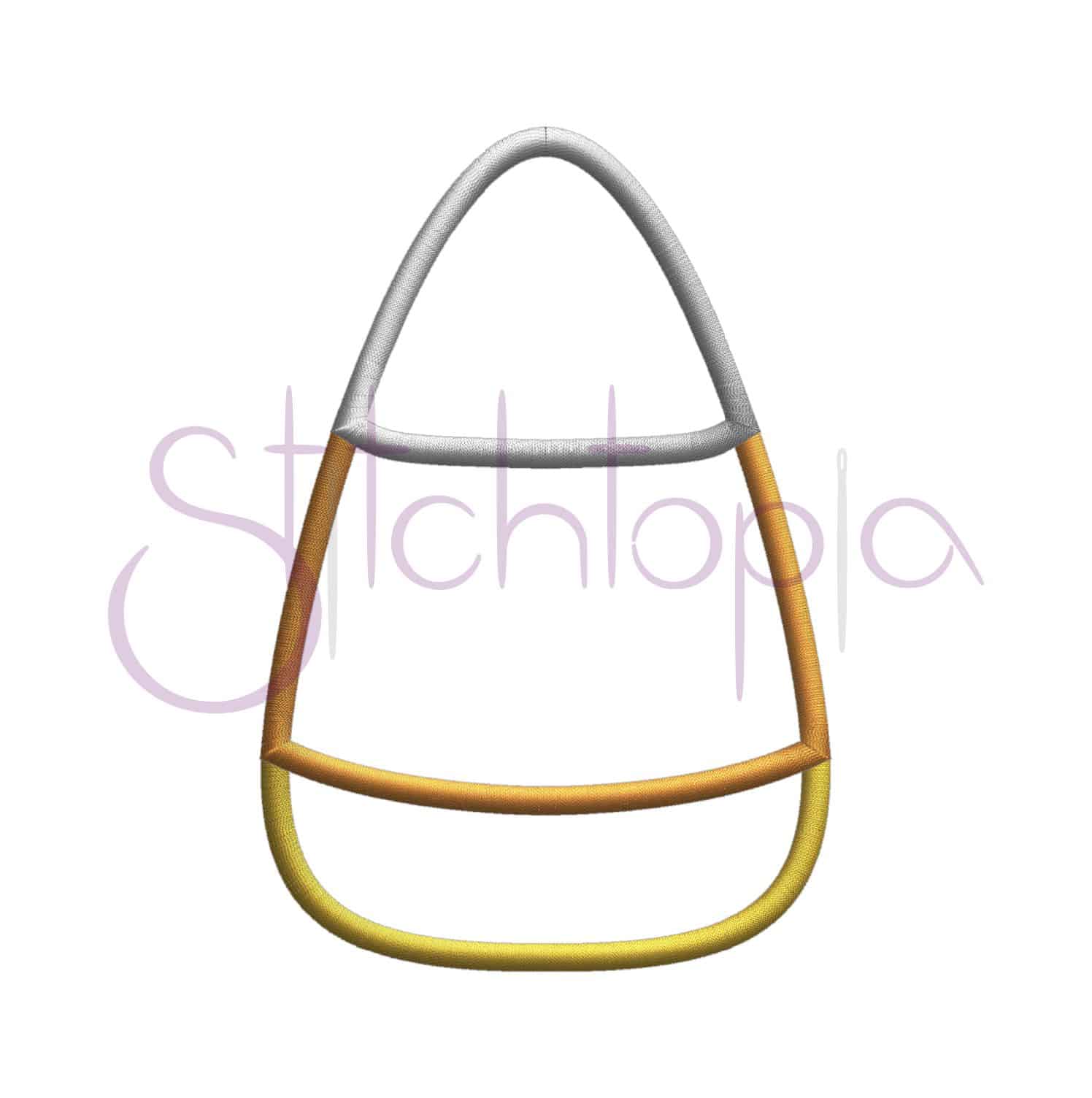 Halloween Candy Corn Applique Design - Image 2