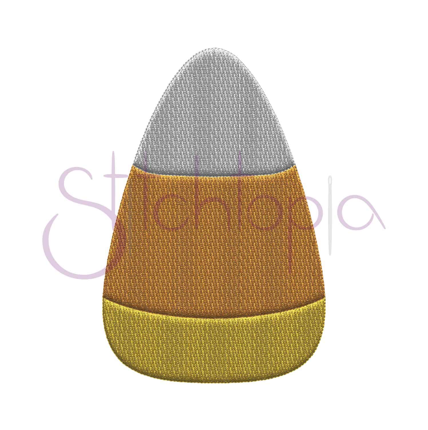 Halloween Candy Corn Embroidery Design