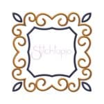Swirly Square Applique Frame - Image 2