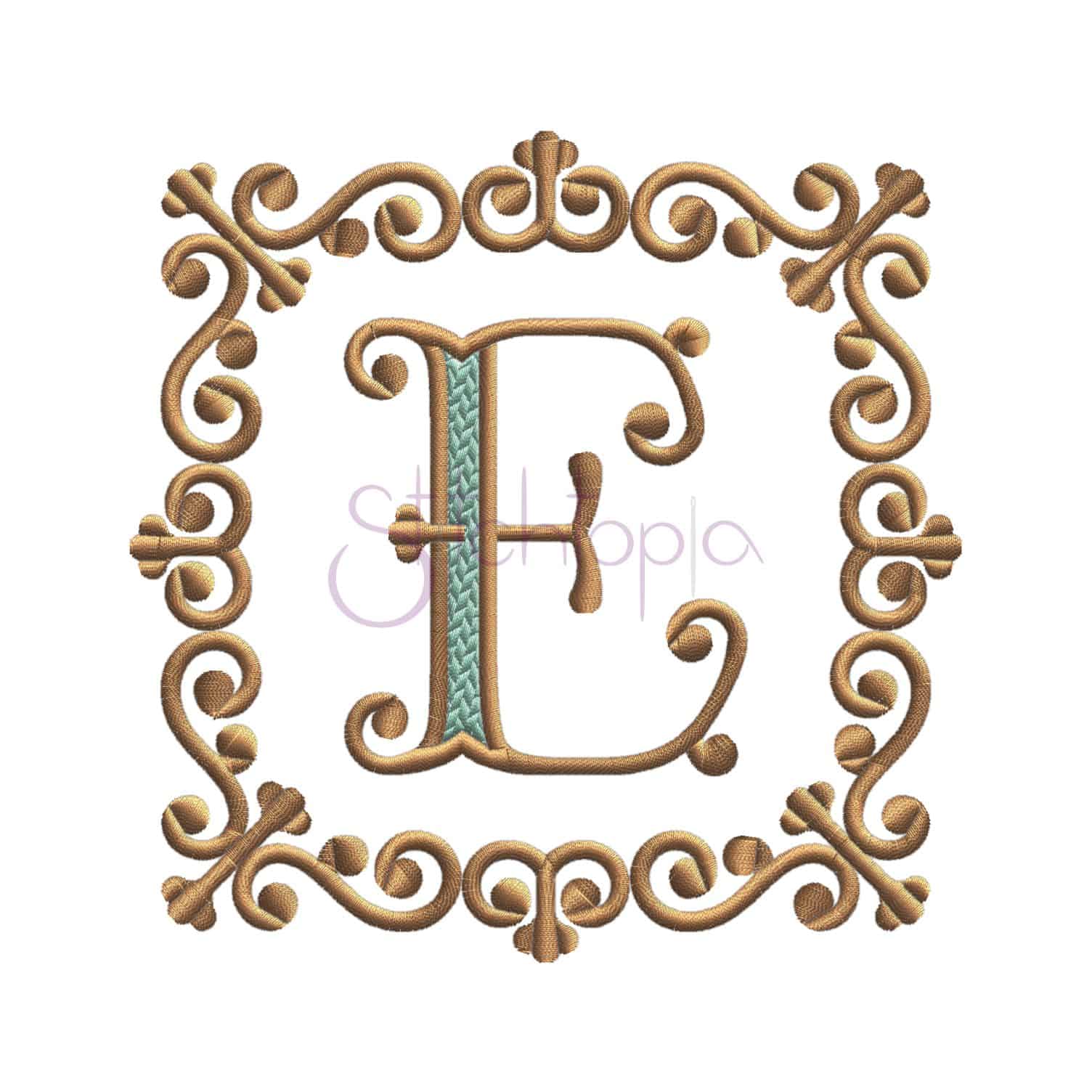 machine embroidery victorian square frame