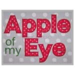 Apple of my Eye Applique Font - 5", 6", 7"