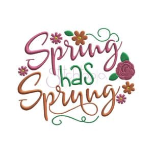 spring embroidery design