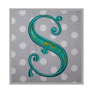 victorian applique embroidery font