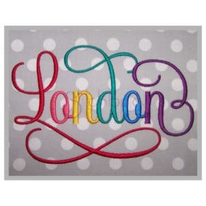 london embroidery font