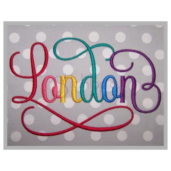 london embroidery font