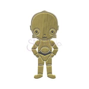 stitchtopia c3po embroidery design