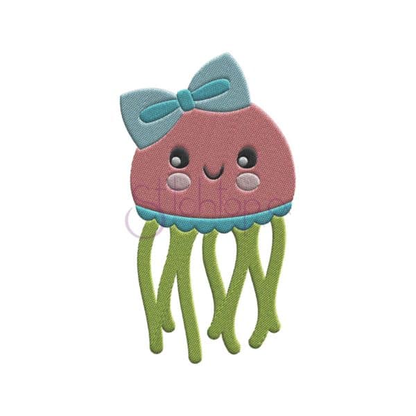 Jellyfish Embroidery Design