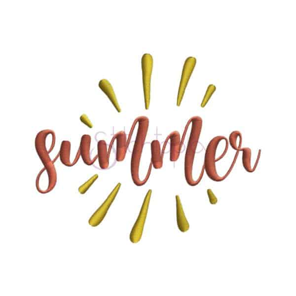 Summer Embroidery Design