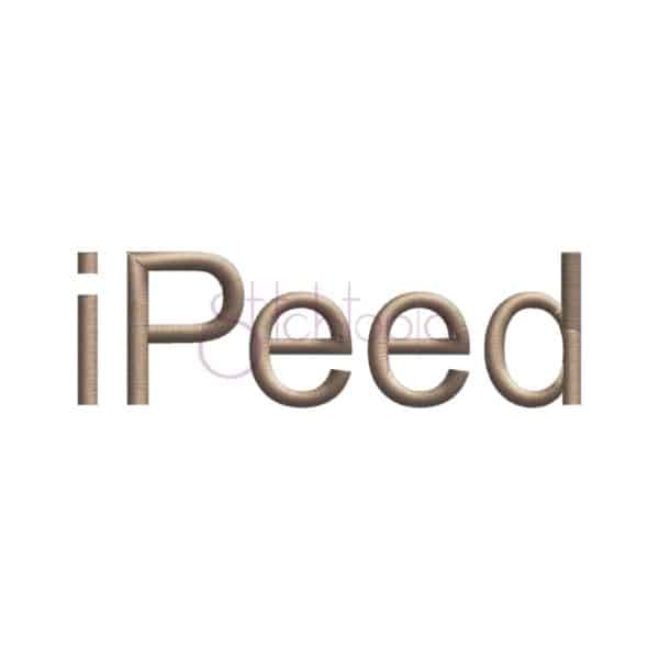 iPeed Embroidery Design - Image 2