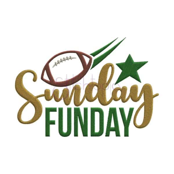 Sunday Funday Embroidery Design