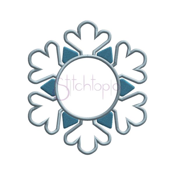 Snowflake Applique Frame - Image 2