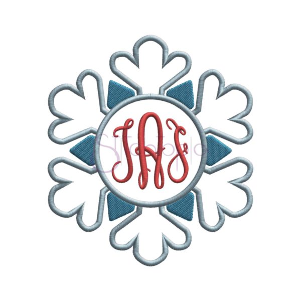 Snowflake Applique Frame