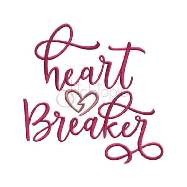 Heart Breaker Embroidery Design