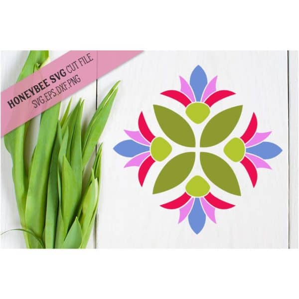 Spring Bloom Barn Quilt SVG Cut File
