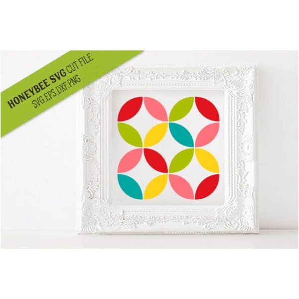 Spring Circles Barn Quilt SVG Cut File