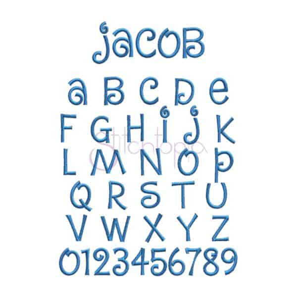 Kid Embroidery Font Bundle - 10 Fonts - Image 3