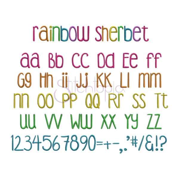 Kid Embroidery Font Bundle - 10 Fonts - Image 2