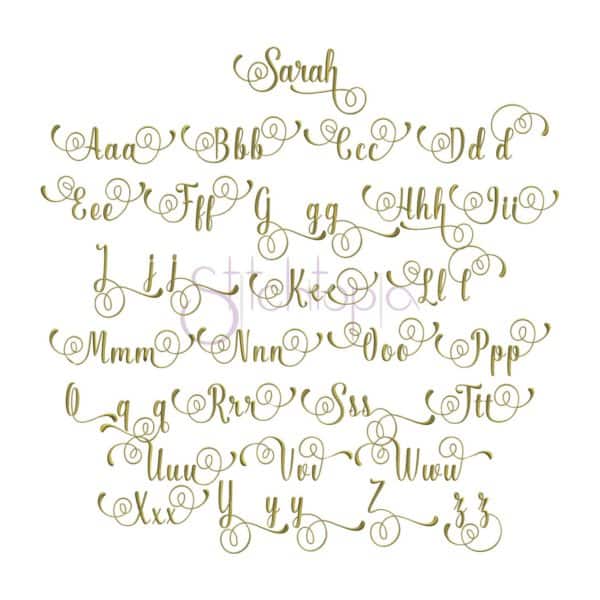 Script Embroidery Font Bundle - 10 Fonts - Image 9