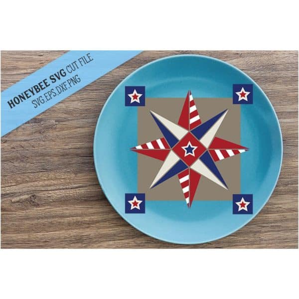 Stars and Stipes Barn Quilt SVG Cut File