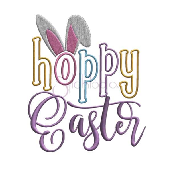 Hoppy Easter Embroidery Design