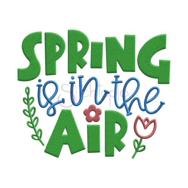 Spring is in the Air Embroidery Design #2