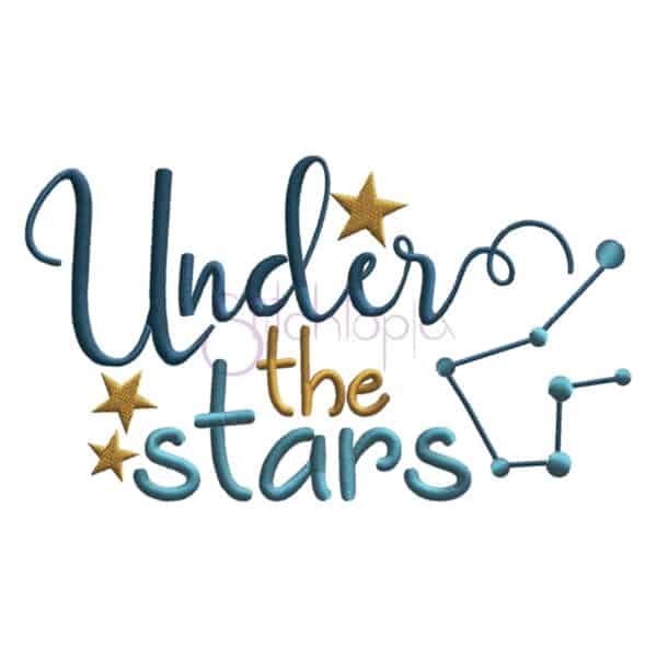 Under the Stars Embroidery Design