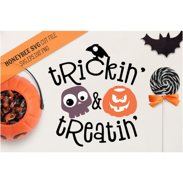 Trickin & Treatin SVG Cut File