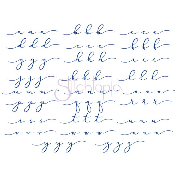 Virga Embroidery Font #2 - 1" 1.5" 2" 2.5" 3" - Image 2