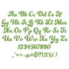 Palm Beach Embroidery Font 2.5" 3" 4" 5" 6" - Image 2