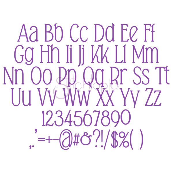 Simply Modern Embroidery Font 3" 3.5" 4" 5" 6" - Image 2