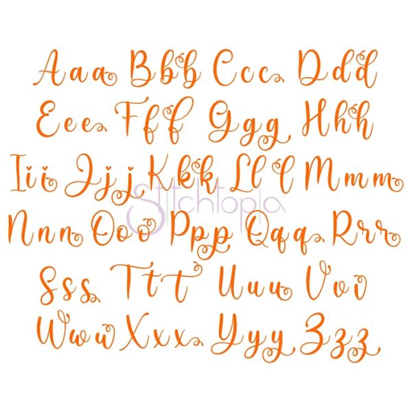 Joyful Noise Embroidery Font 1" 1.25" 1.5" 2" 2.5" - Image 2