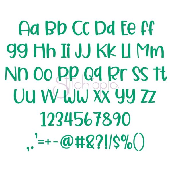 Kid Embroidery Font Bundle #4 - 10 Fonts - Image 9
