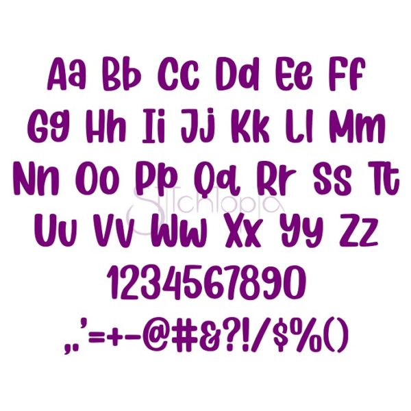Kid Embroidery Font Bundle #3 - 10 Fonts - Image 3