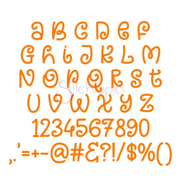 Kid Embroidery Font Bundle #3 - 10 Fonts - Image 9