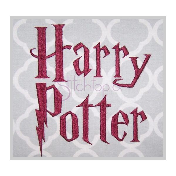 Harry Potter Embroidery Font 2.5" 3" 3.5" 4" 5"