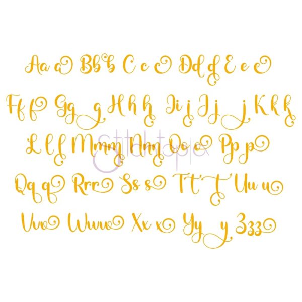 Shelby Embroidery Font 1" 1.25" 1.5" 2" 2.5" - Image 2