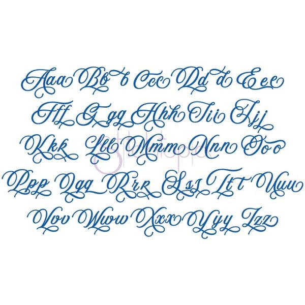 Just Married #2 Embroidery Font 1" 1.25" 1.5" 2" 2.5" - Image 2