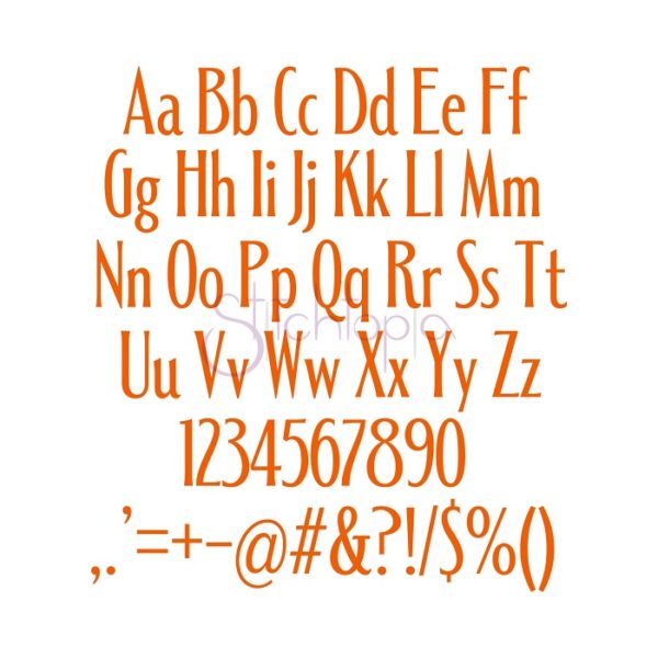 Shaving Kit Embroidery Font .75" 1" 1.25" 1.5" 2" - Image 2