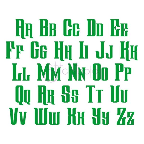 Sycamore Monogram Font 1" 1.25" 1.5" 2" 2.5" 3" 3.5" - Image 2