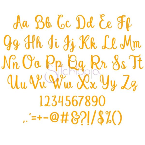Summer Sangria Embroidery Font .75" 1" 1.25" 1.5" 2 - Image 2