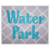Water Park Embroidery Font .75" 1" 1.25" 1.5" 2"