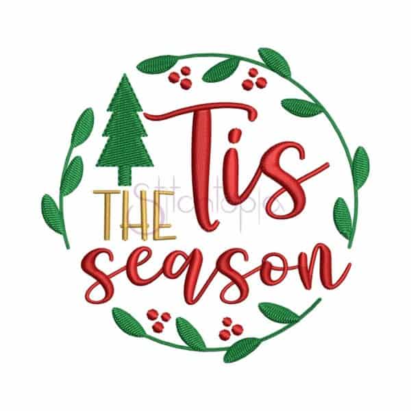 Tis The Season 2 Embroidery Design