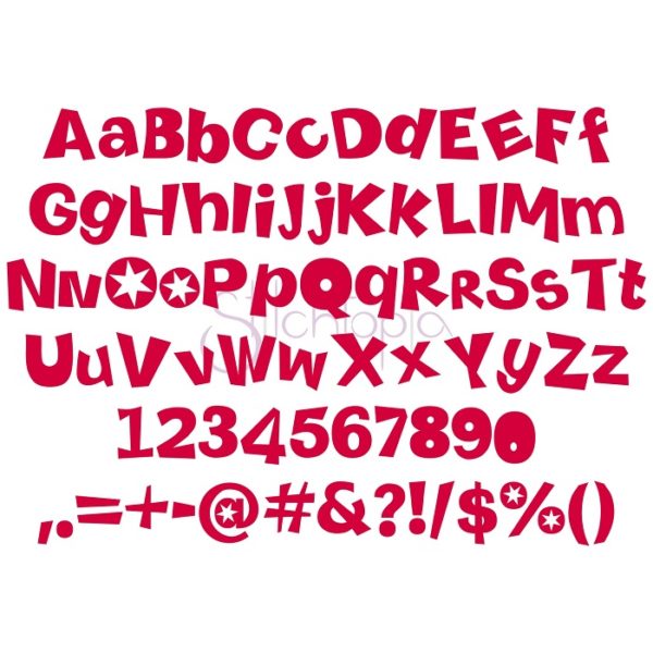 Kid Embroidery Font Bundle #6 - 10 Fonts - Image 3