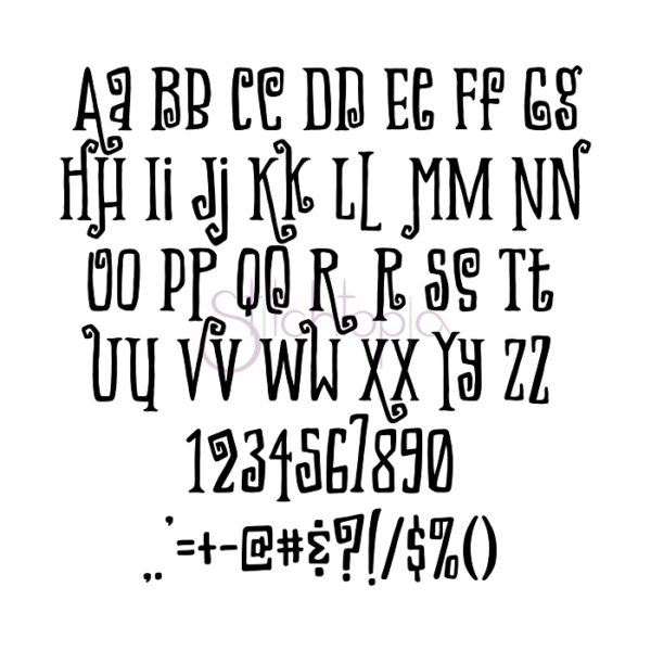 Happy Halloween Embroidery Font 1" 1.25" 1.5" 2" 2.5" - Image 2