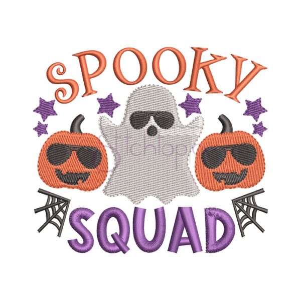Spooky Squad Embroidery Design
