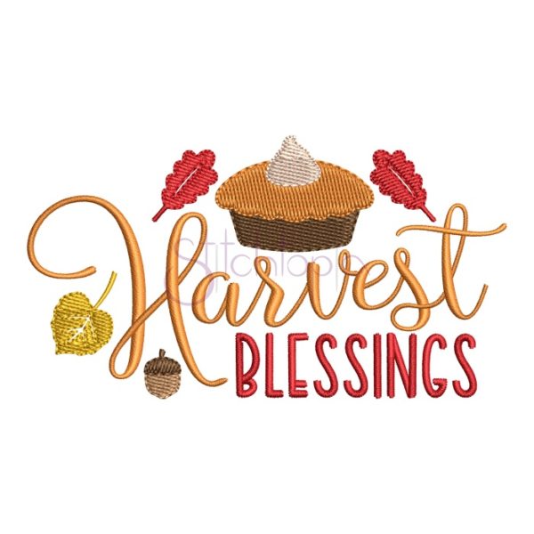 Harvest Blessings Embroidery Design