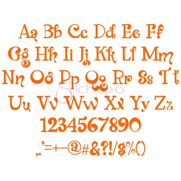 Kid Embroidery Font Bundle #6 - 10 Fonts - Image 5